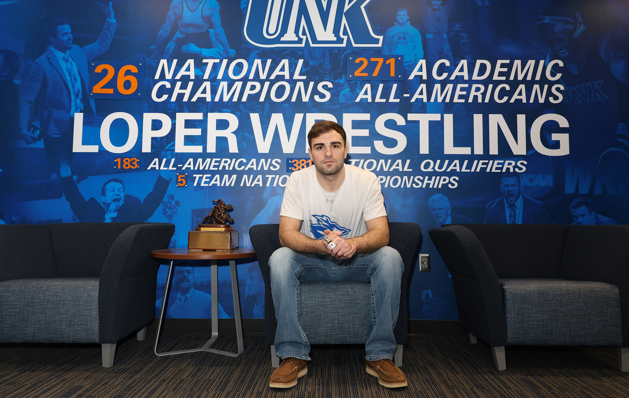 'You know what to expect from him': UNK wrestler Jackson Kinsella keeps it simple, and keeps winning