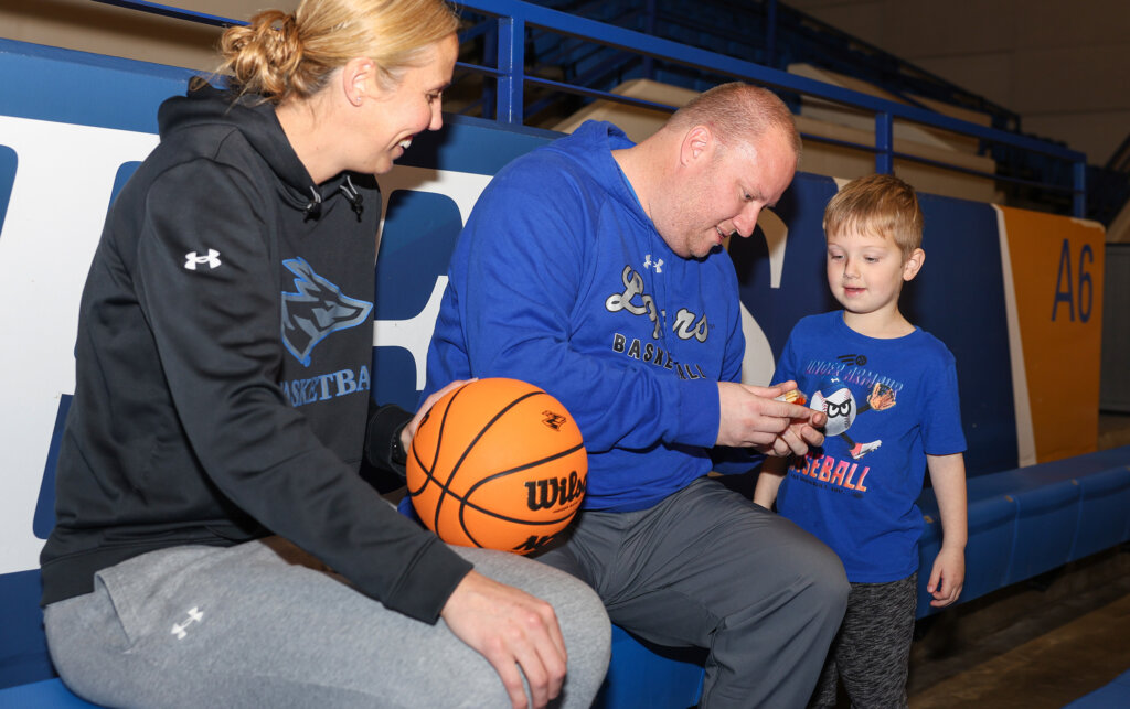 Drew and Nicole Johnson are pictured with their youngest son.