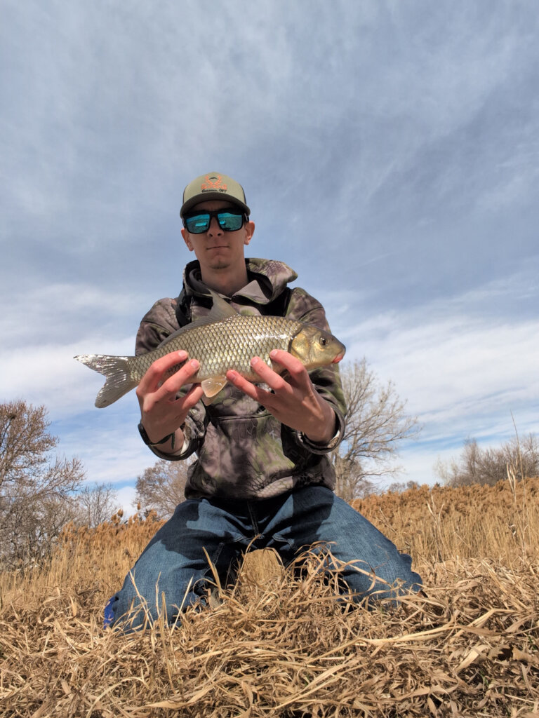 Robert Allison poses with one of his recent catches.
