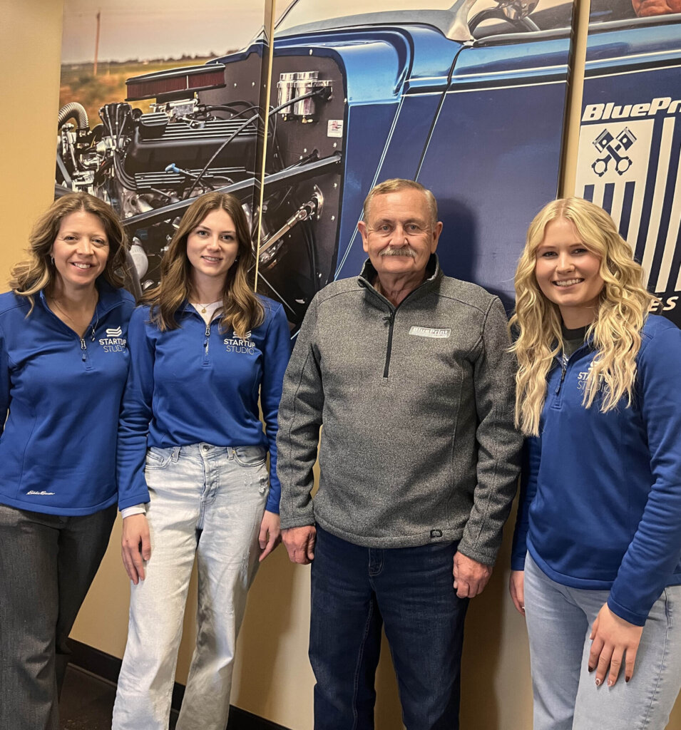 Startup Studio participants visit BluePrint engines in Kearney.