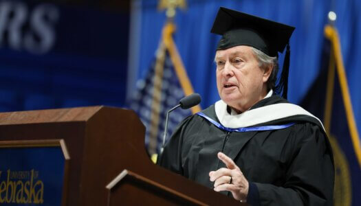 State Sen. Stan Clouse speaks during the investiture.