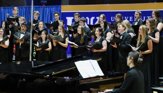 The UNK Choraleers perform.