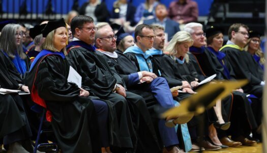 The crowd during Neal Schnoor's investiture.