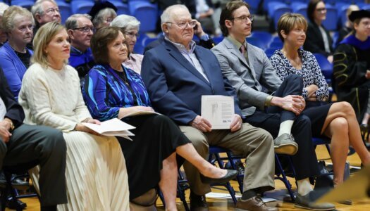 The crowd during Neal Schnoor's investiture.