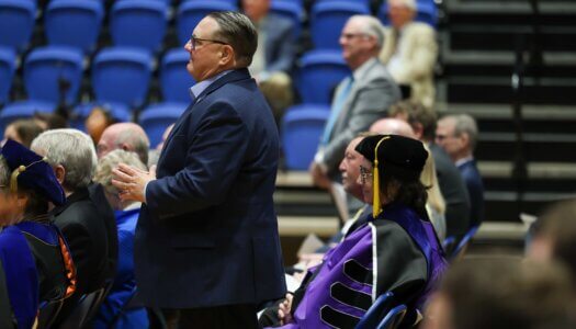 The crowd during Neal Schnoor's investiture.
