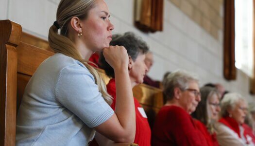 UNK freshman Jodean Chesley listens to legislative debate at the State Capitol.