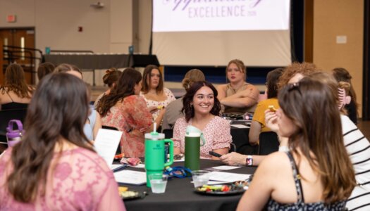 UNK students attend the Applauding Excellence awards ceremony.