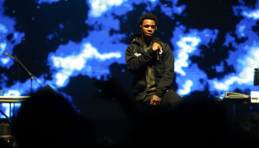 A Boogie Wit da Hoodie performs during the UNK spring concert.