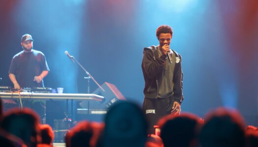A Boogie Wit da Hoodie performs during the UNK spring concert.