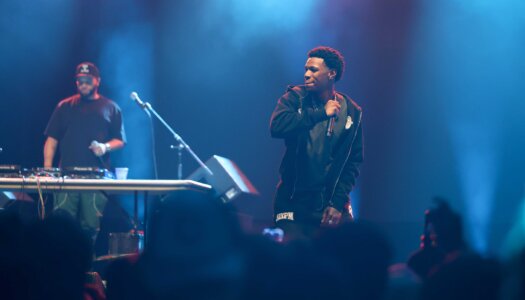A Boogie Wit da Hoodie performs during the UNK spring concert.