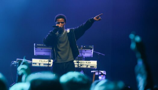 A Boogie Wit da Hoodie performs during the UNK spring concert.