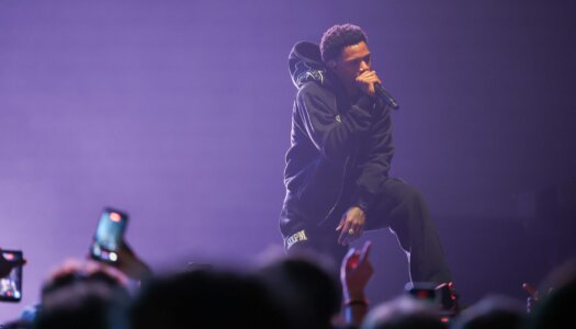 A Boogie Wit da Hoodie performs during the UNK spring concert.