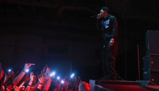 A Boogie Wit da Hoodie performs during the UNK spring concert.