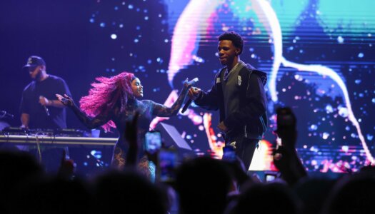 A Boogie Wit da Hoodie performs during the UNK spring concert.