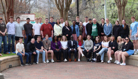 A group photo during the civil rights trip.