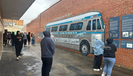 The Freedom Riders National Monument in Anniston.