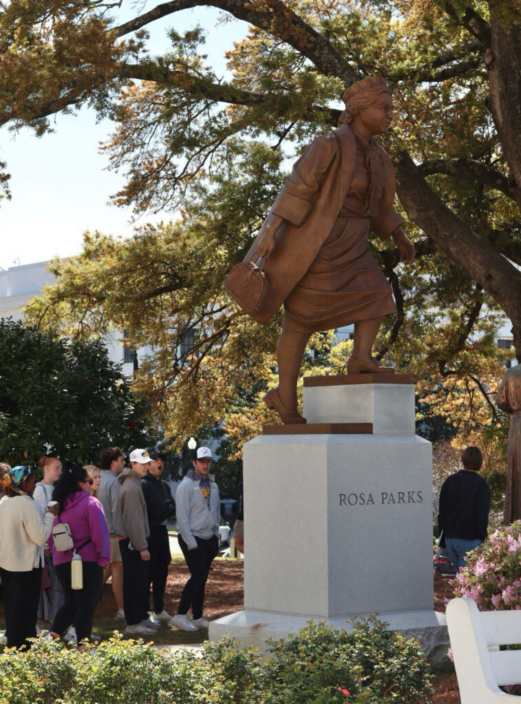 A Rosa Parks statue at the Alabama State Capitol.