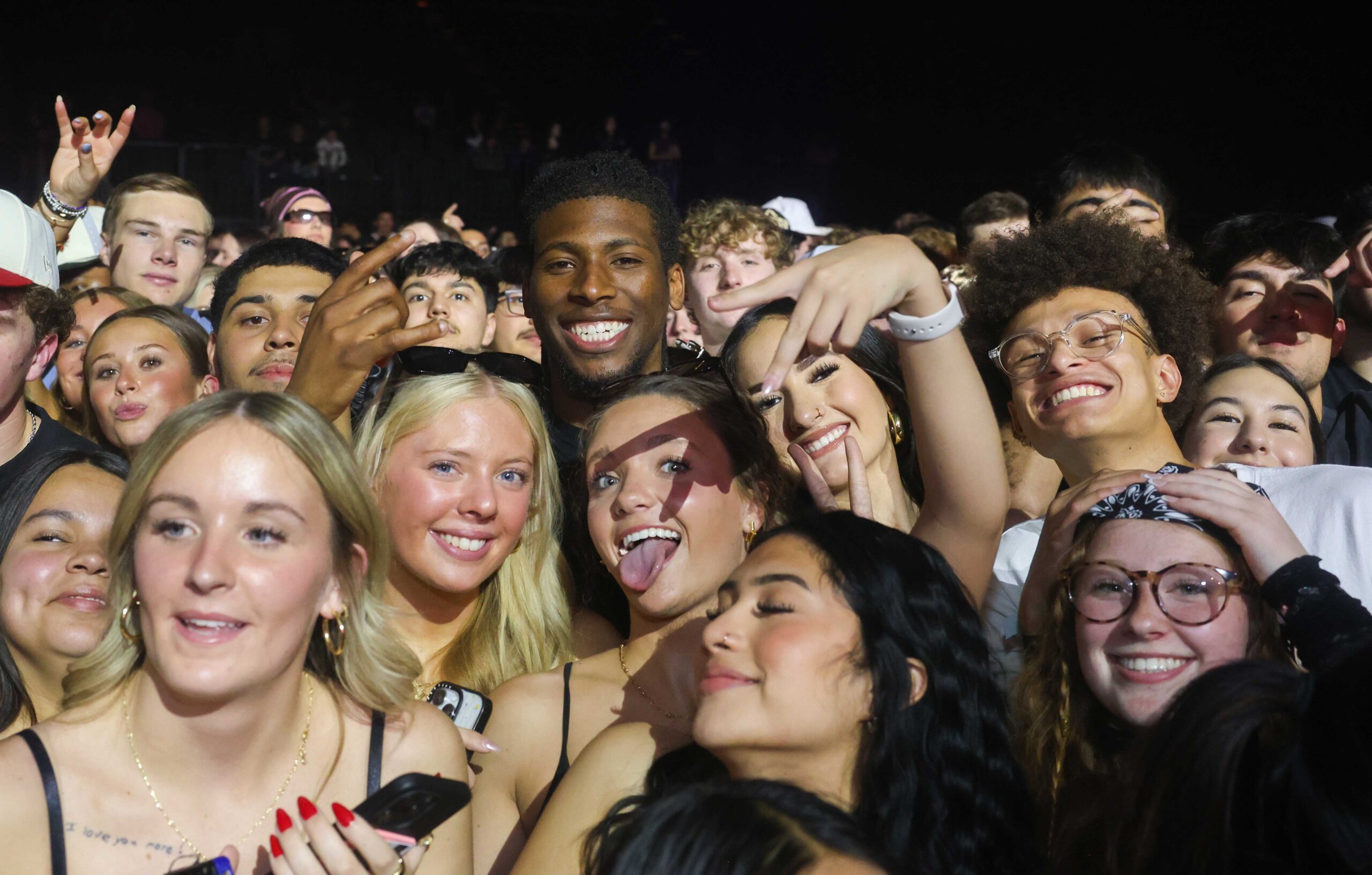 The UNK spring concert crowd.