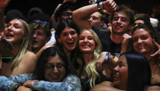 The UNK spring concert crowd.