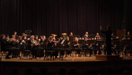 The UNK Wind Ensemble and Symphonic Band performed at a joint concert Wednesday night.