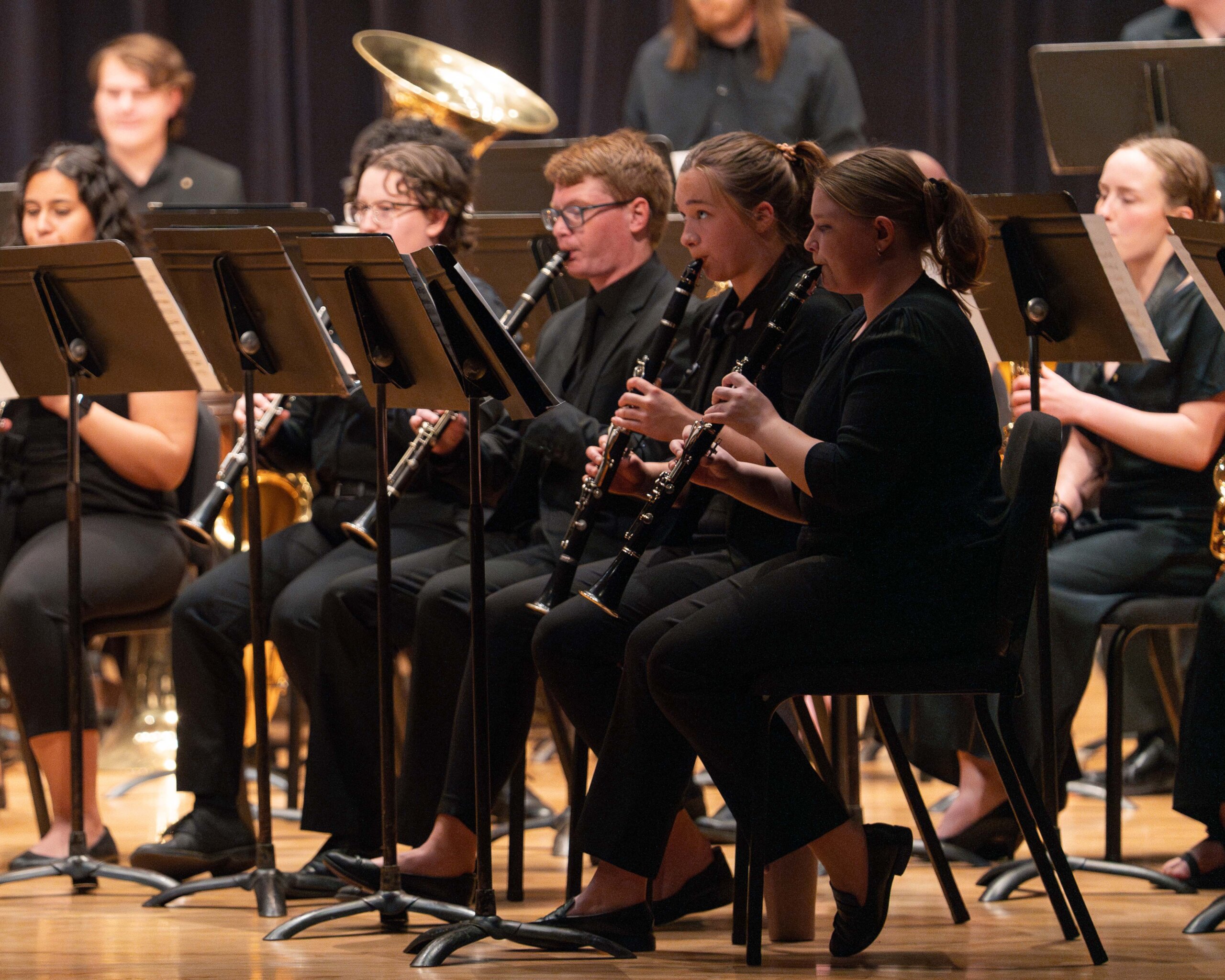 The UNK Wind Ensemble and Symphonic Band performed at a joint concert Wednesday night.