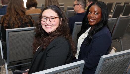 Godiva Kekeh is pictured during a UNK Student Government inauguration ceremony.