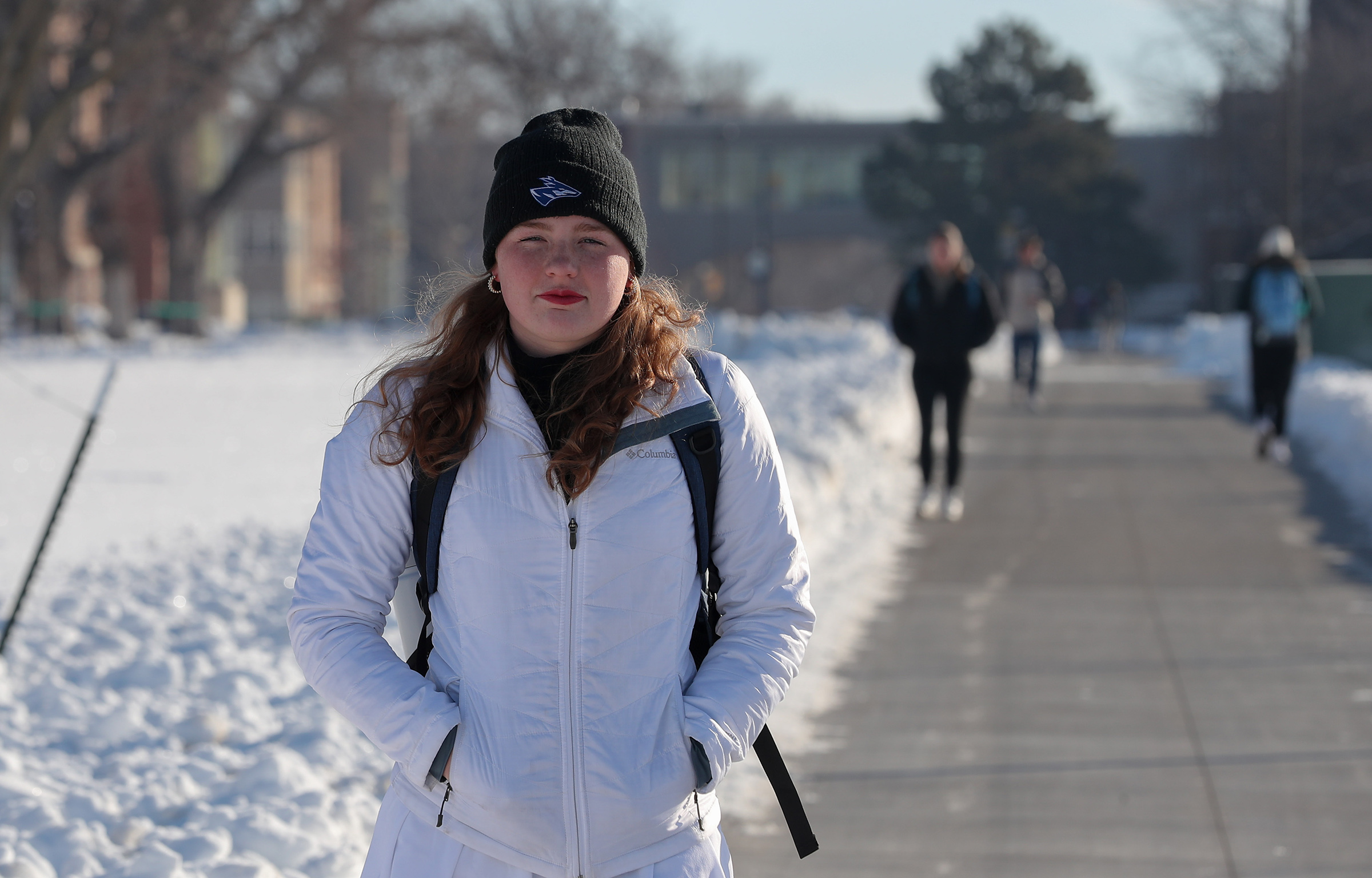 Maggie Wells is pictured on the UNK campus.