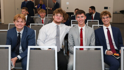 Student Government members pose for a photo.
