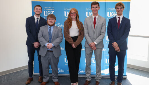 Student Government members pose for a photo.