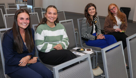 Student Government members pose for a photo.