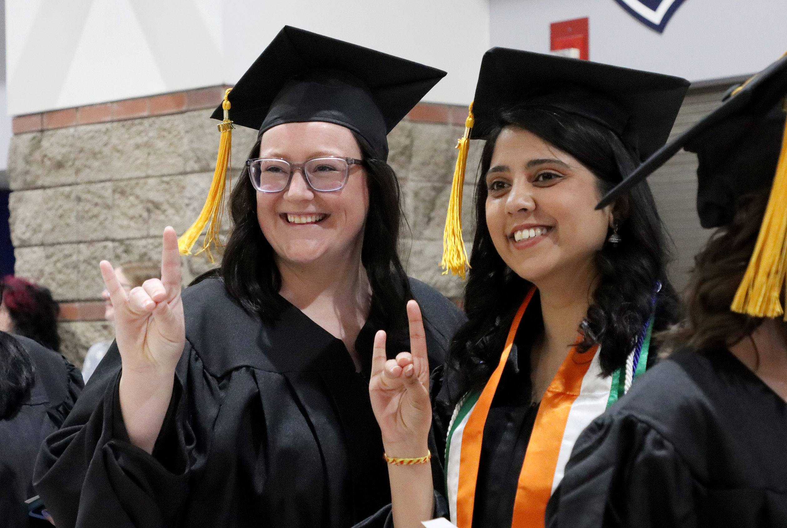 Sunanda Rajput is pictured during graduation.