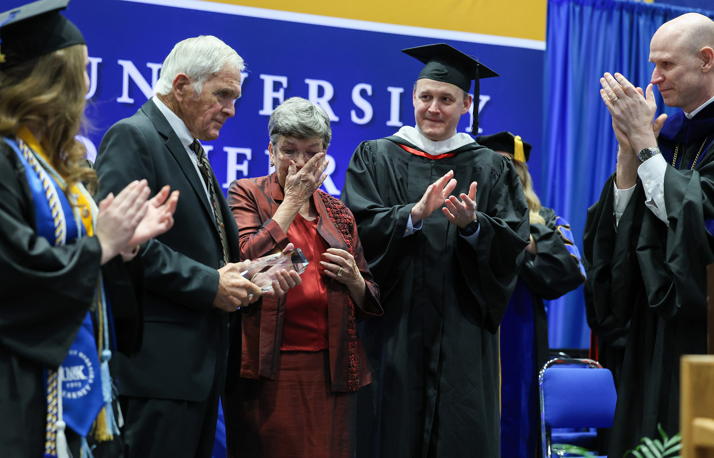 Carpenters receive UNK’s highest honor for their life-changing impact on students