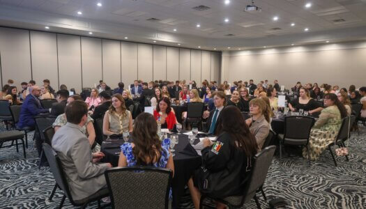 The FSL awards banquet crowd.