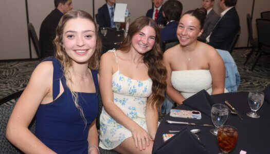 FSL awards banquet attendees pose for a photo.