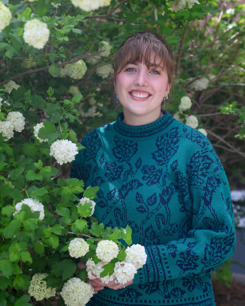 Kailey Wilcox poses for a photo on the UNK campus.