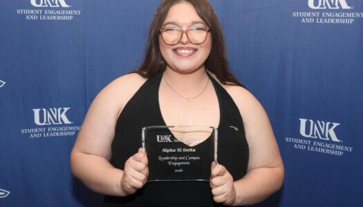 Alpha Xi Delta receives the Leadership and Campus Engagement Award.