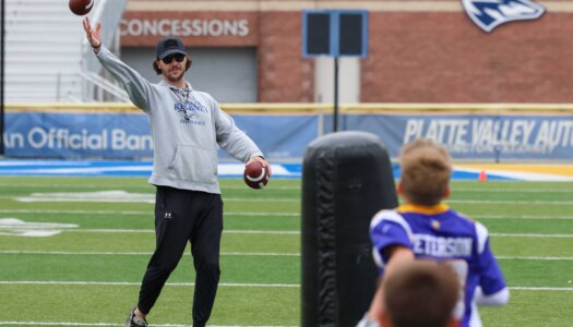 The Little Lopers youth football camp at Cope Stadium.