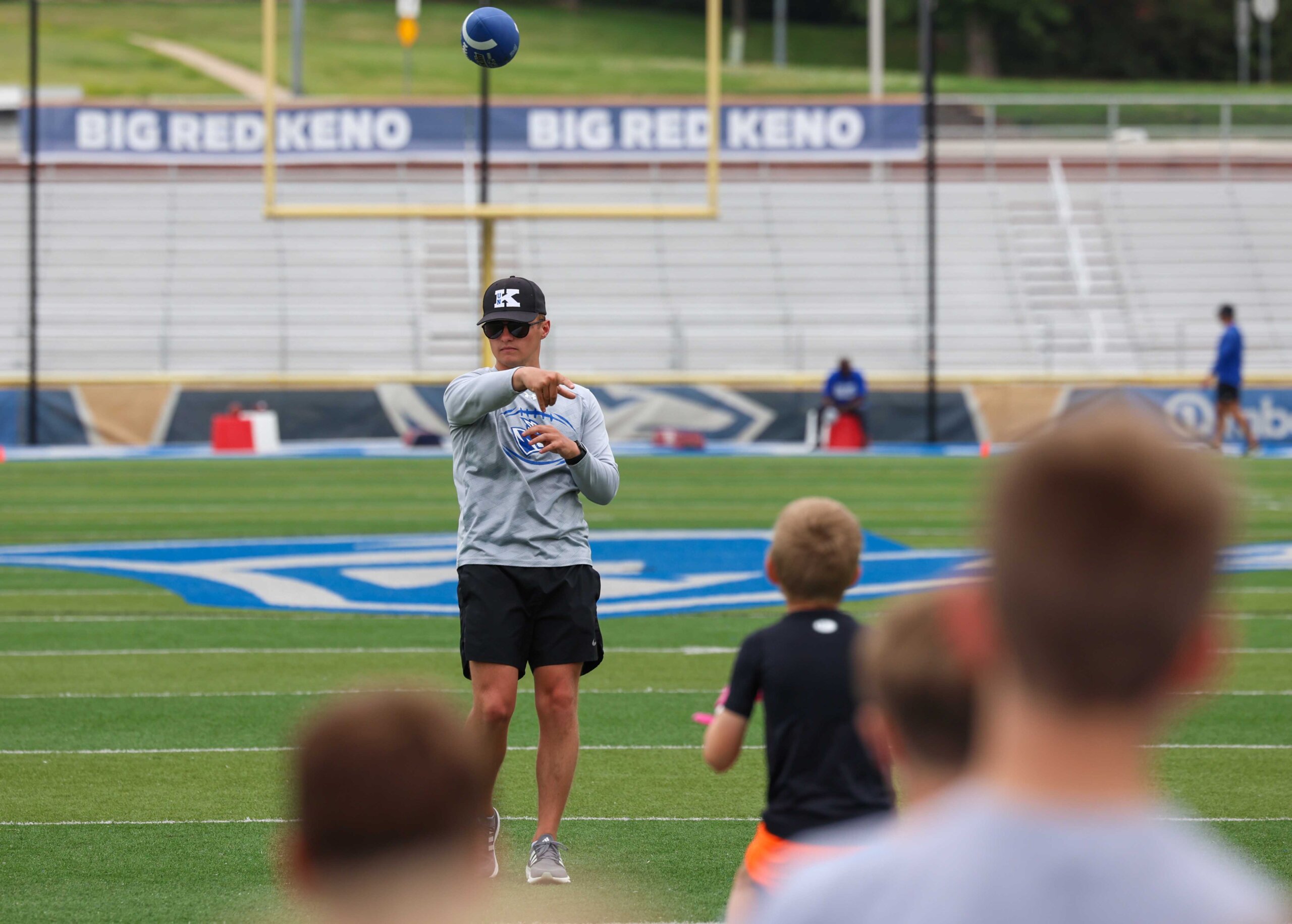 The Little Lopers youth football camp at Cope Stadium.