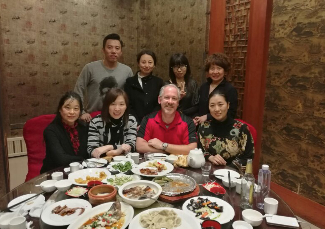 Matt Mims visits educators in Shenyang, China.