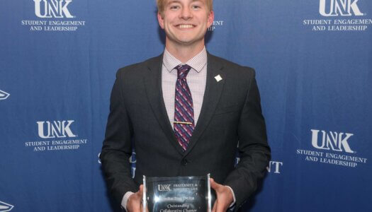 Delta Tau Delta receives the Outstanding Collaborative Chapter Award.