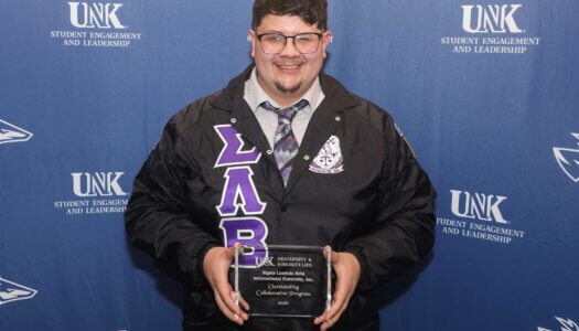 Sigma Lambda Beta receives the Outstanding Collaborative Program Award.