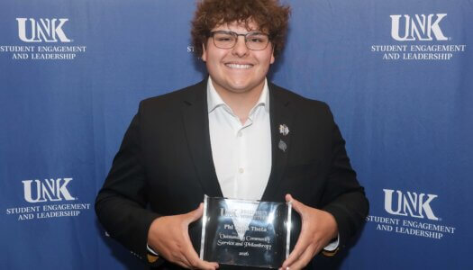Phi Delta Theta receives the Outstanding Community Service and Philanthropy Award.