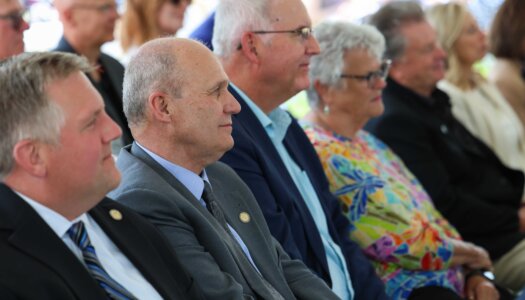Nebraska state senators attend Thursday's celebration.