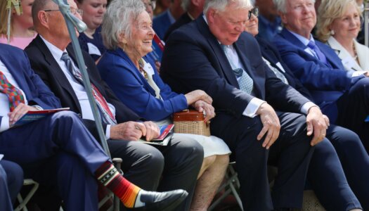 Ruth Scott is pictured during the Douglas A. Kristensen Rural Health Education Complex grand opening celebration.