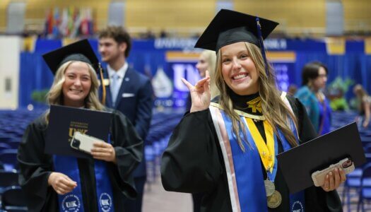 More than 700 students earn undergraduate and graduate degrees at UNK's commencement ceremony.