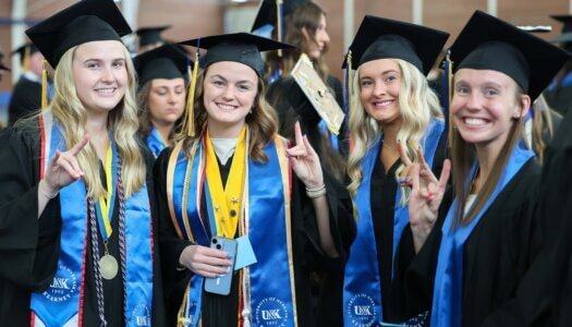 More than 700 students earn undergraduate and graduate degrees at UNK's commencement ceremony.