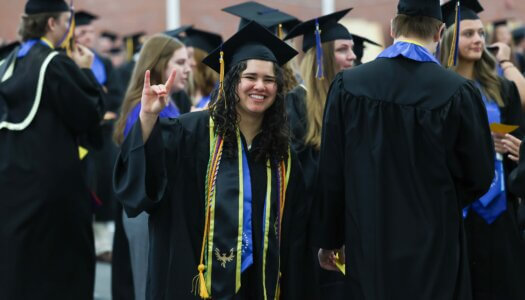 More than 700 students earn undergraduate and graduate degrees at UNK's commencement ceremony.