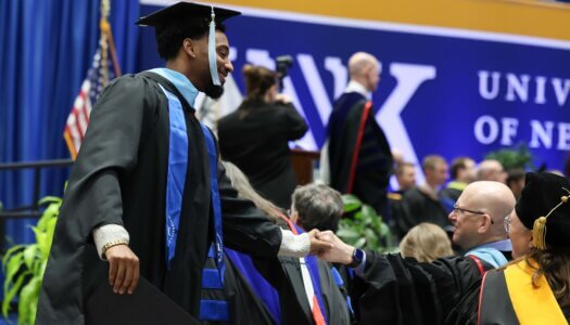 More than 700 students earn undergraduate and graduate at UNK's commencement ceremony.