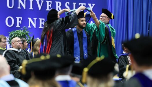 More than 700 students earn undergraduate and graduate at UNK's commencement ceremony.