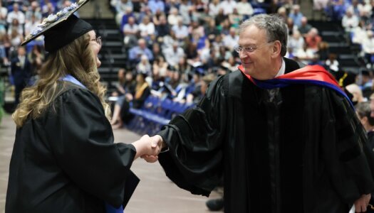 More than 700 students earn undergraduate and graduate at UNK's commencement ceremony.